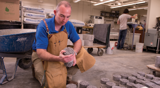 john kevern working with concrete