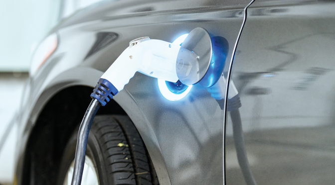 electric pump charging vehicle